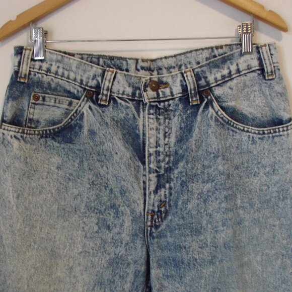 Vintage Levi's 565 Acid Wash Jeans Relaxed Loose Straight Fit Size 34 x 32 - Picture 4 of 14